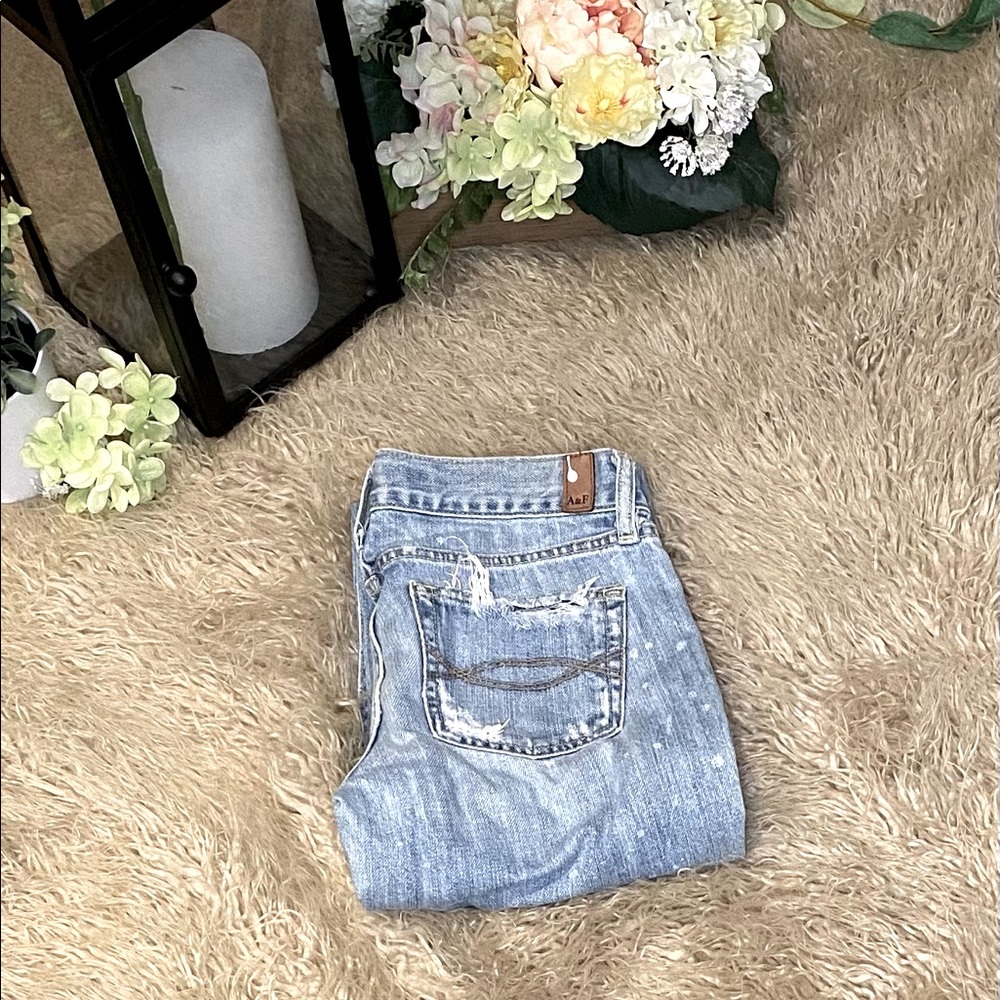 Vintage distressed A&F bell-bottoms